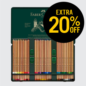 Faber-Castell Pitt Pastel Pencil Tin Assorted Colours Set of 60