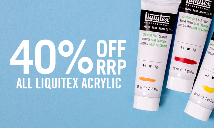 Liquitex 40% off RRP