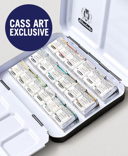 Schmincke Horadam Aquarell Super Granulation Cass Exclusive Half Pan Assorted Colours Set of 18