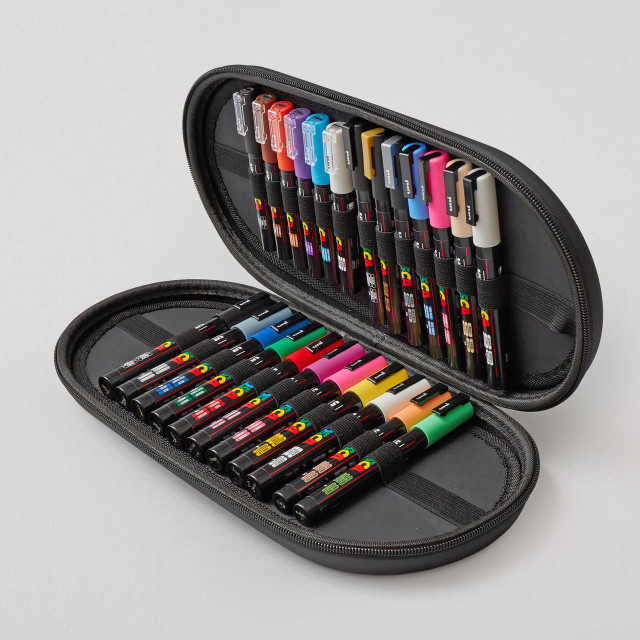 Posca Marker Case Assorted Colours Set of 24