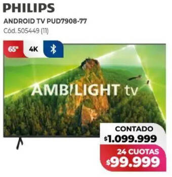 Philips android tv PUD7908-77 65"