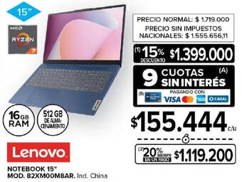 Lenovo notebook 15"