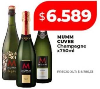 Mumm cuvee champagne