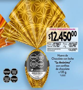 Huevo de Chocolate con leche "La Anónima❞