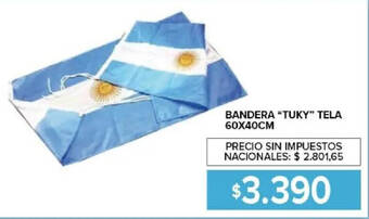Tuky bandera tela
