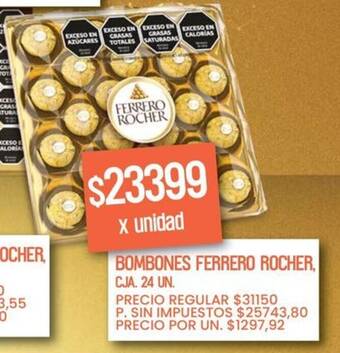 Ferrero rocher bombones cja.