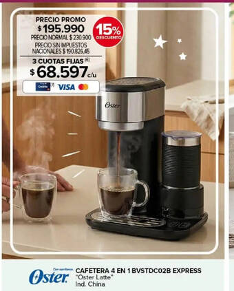 Cafetera Oster 4 en 1