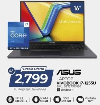 ASUS laptop 16"