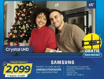 Samsung smart tv uhd 4k 65"