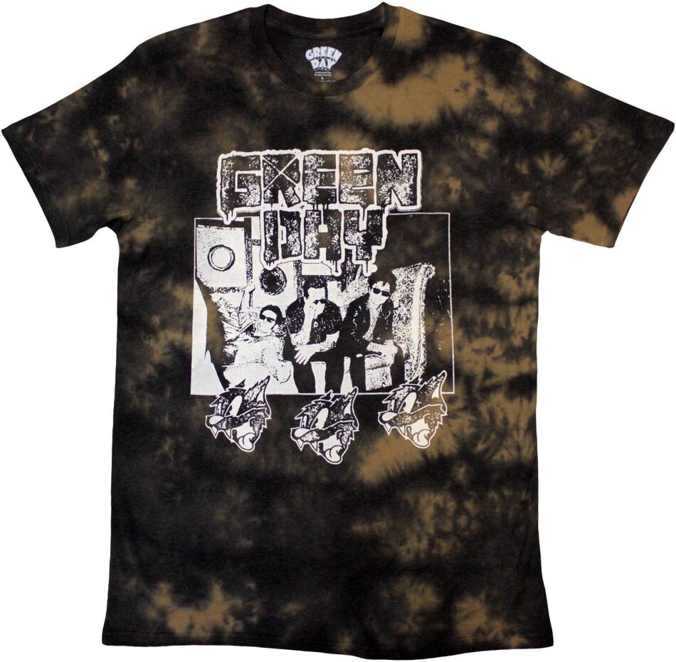 Green Day Unisex T-Shirt - Rev Radio (Black) (Wash Collection)