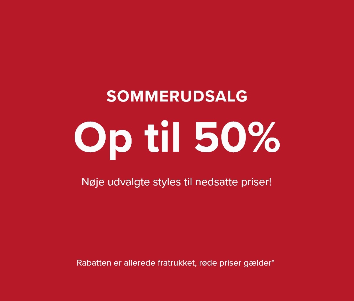 Summersale: Up to 50%