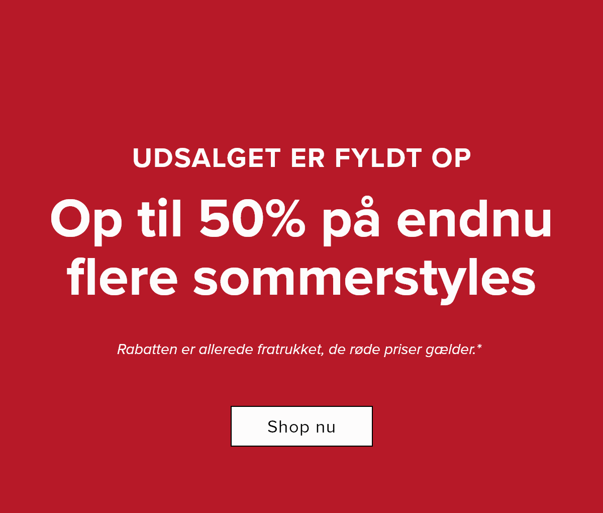 Summersale: Up to 50%