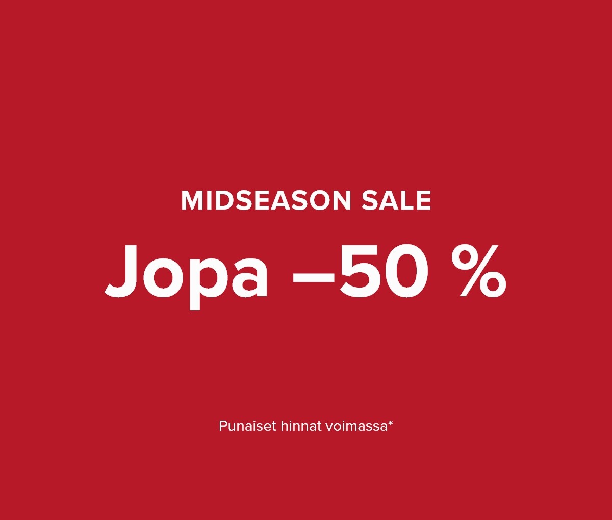 Midseason sale - Up to 50%