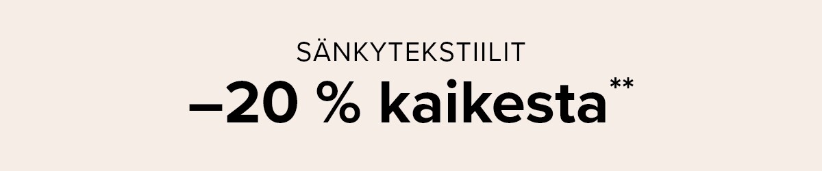 20% off all bedding textiles