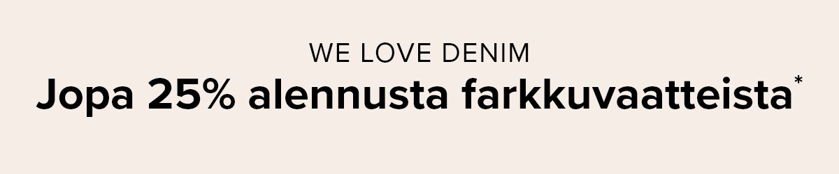 We love denim: Up to 25% off jeans