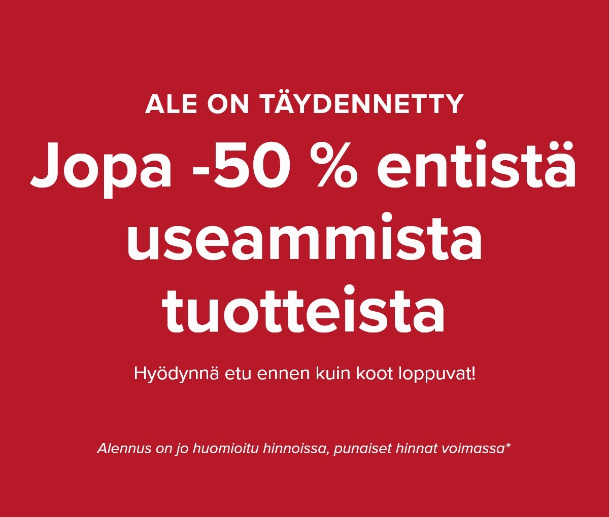 Sale: Up to 50%
