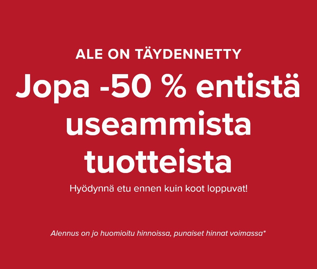 Sale: Up to 50%