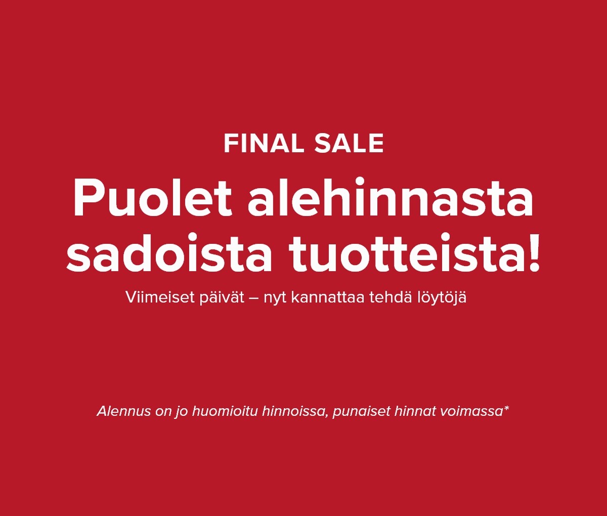 Final sale