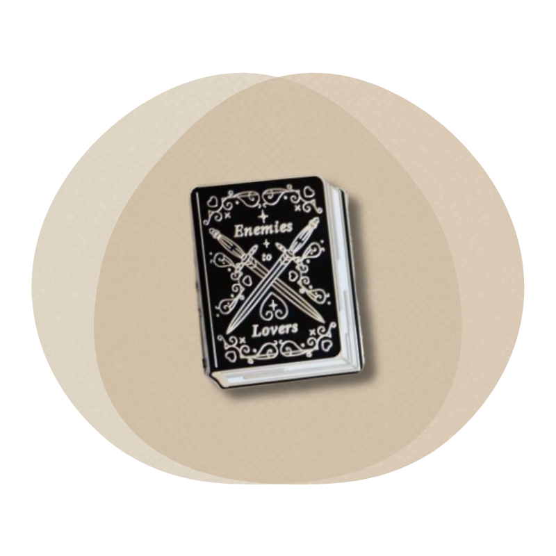 Значка - Пин - Creative Goodie - Enemies to lovers - Black