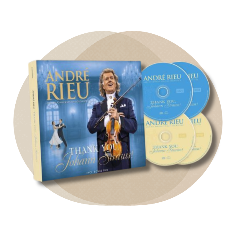 Andre Rieu - Thank you, Johann Strauss - 3 CDs + DVD - предстоящо Изпълнител: André Rieu