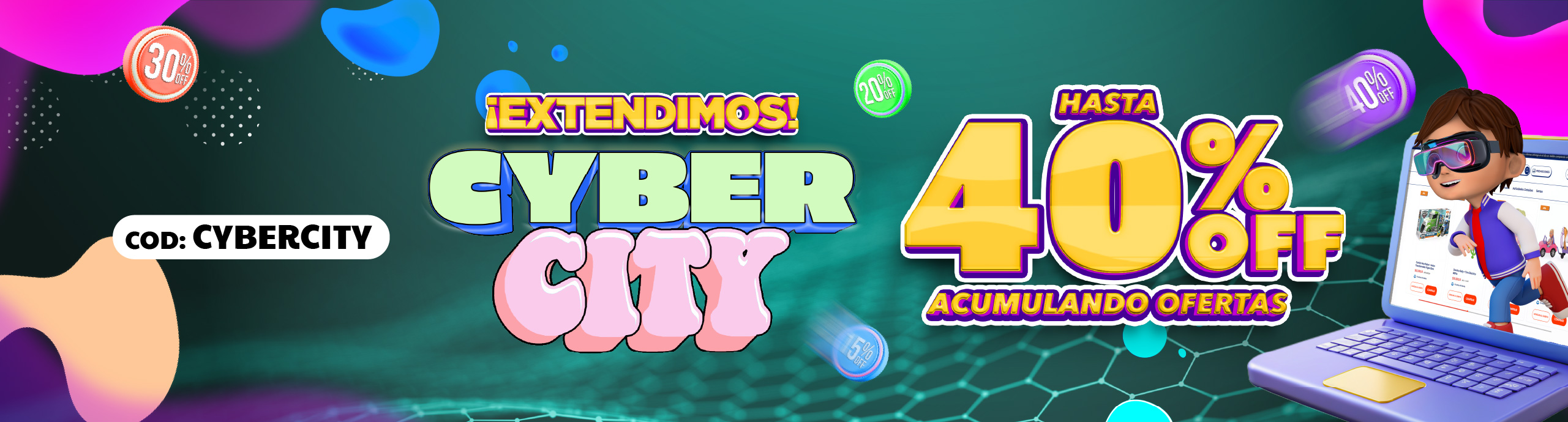 Extendimos Cyber City | Juguetería Citykids