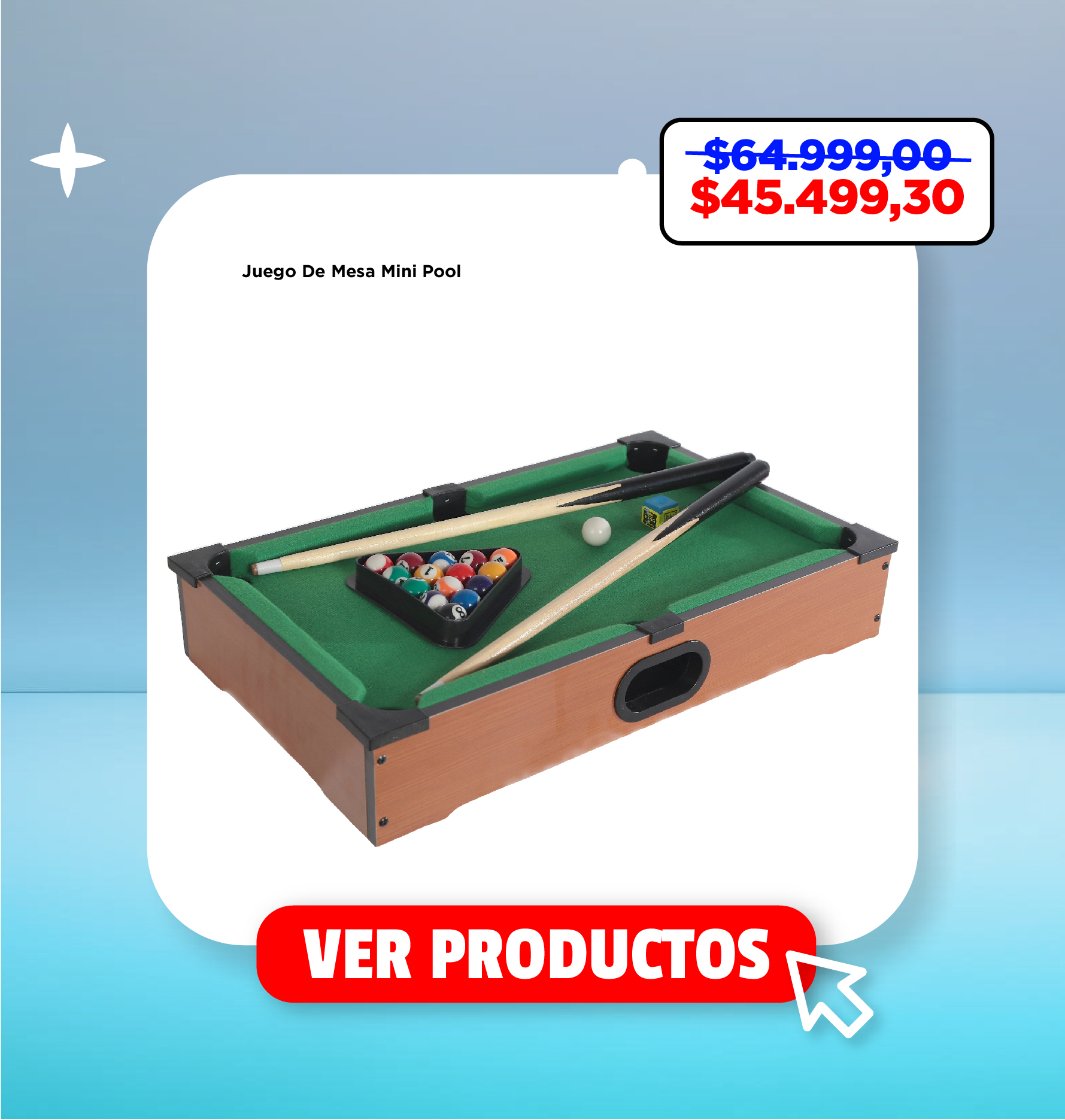 Juego De Mesa Mini Pool