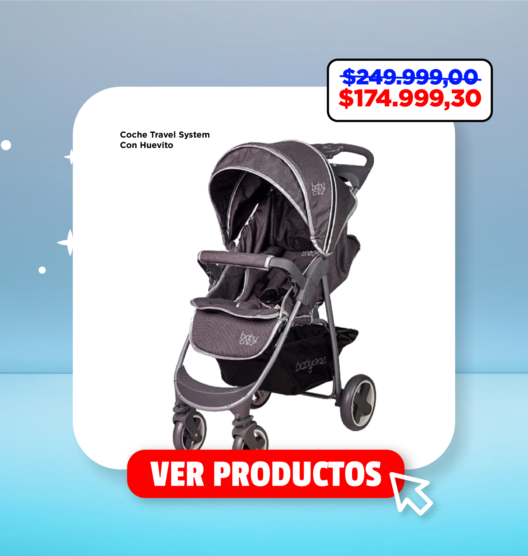 Coche Travel System Con Huevito Novo Baby One