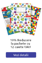 10-25% Reducere la pachete cu caiete