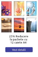 10-25% Reducere la pachete de caiete