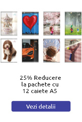 10-25% Reducere la pachete de caiete