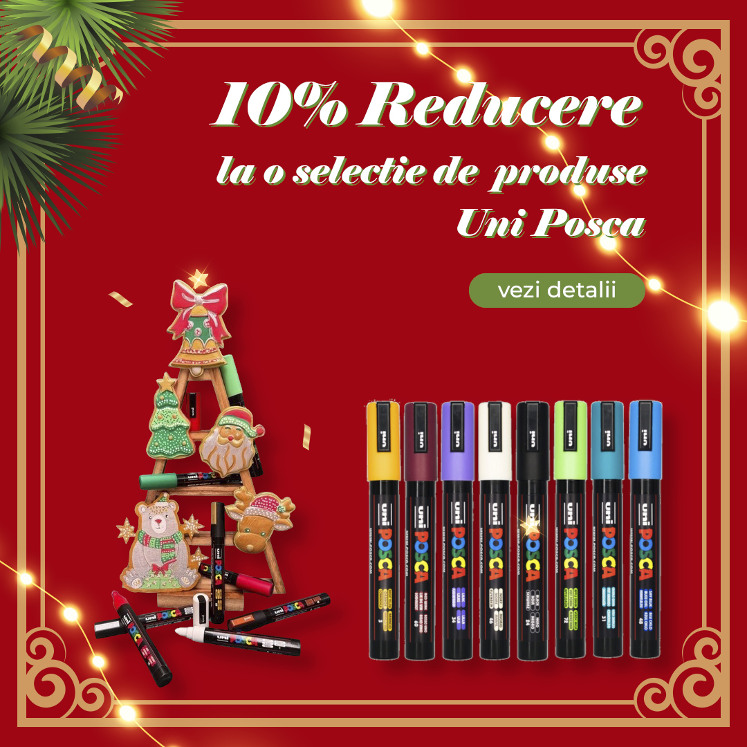 10% Reducere la selectie de produse UNI Posca