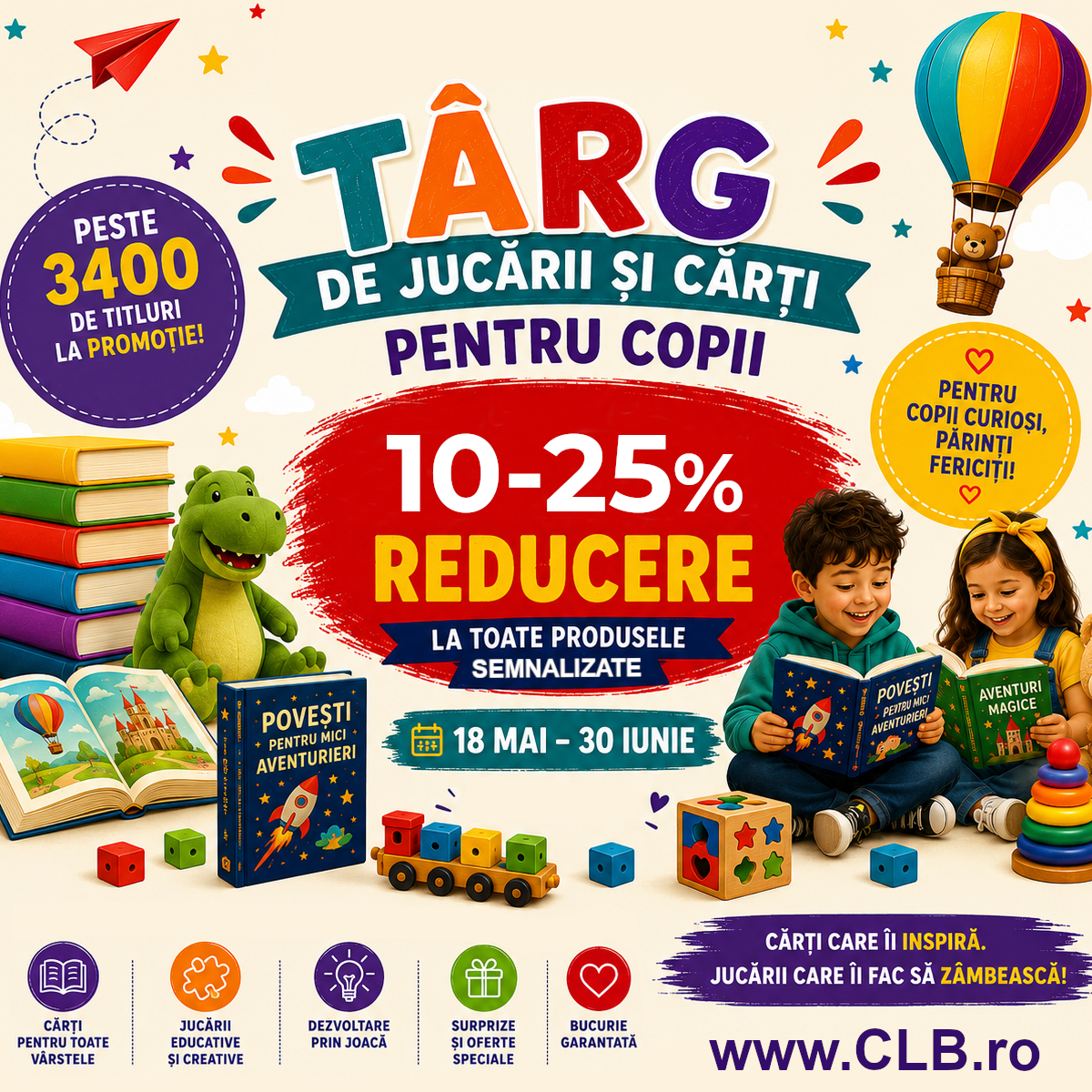Peste 3400 de titluri cu reducere!