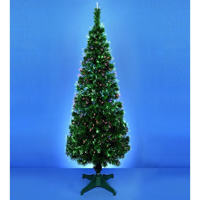 Χριστουγεννιάτικο Δέντρο ύψους 180cm με ενσωματωμένο φωτισμό πολύχρωμων οπτικών ινών Led για άμεση λειτουργία Χριστουγεννιάτικο Δέντρο ύψους 180cm με ενσωματωμένο φωτισμό πολύχρωμων οπτικών ινών Led για άμεση λειτουργία