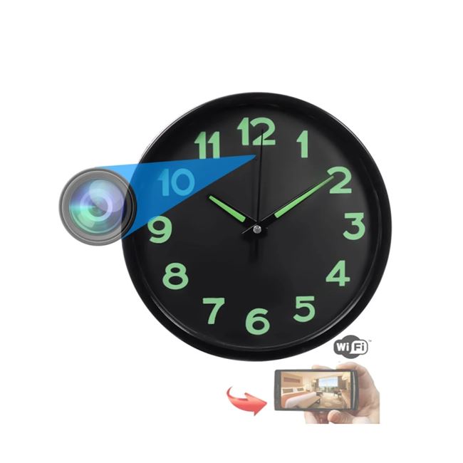 Κρυφή Κάμερα Ρολόι Τοίχου