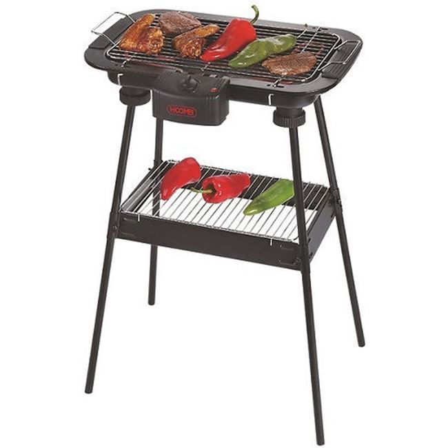 Επιδαπέδια ηλεκτρική ψησταριά σχάρας 2000W με ρυθμιζόμενο θερμοστάτη