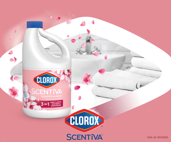 Smells like Cherry Blossom.  Cleans like Clorox.