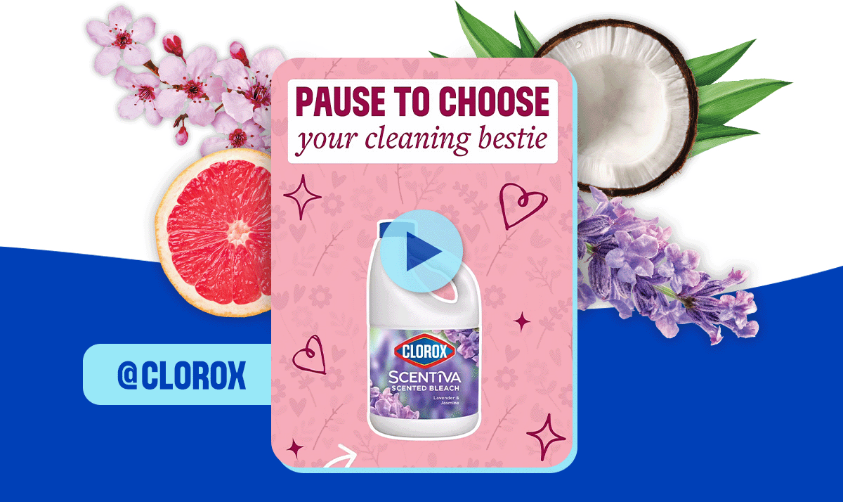 Pause to choose your cleaning bestie @CLOROX