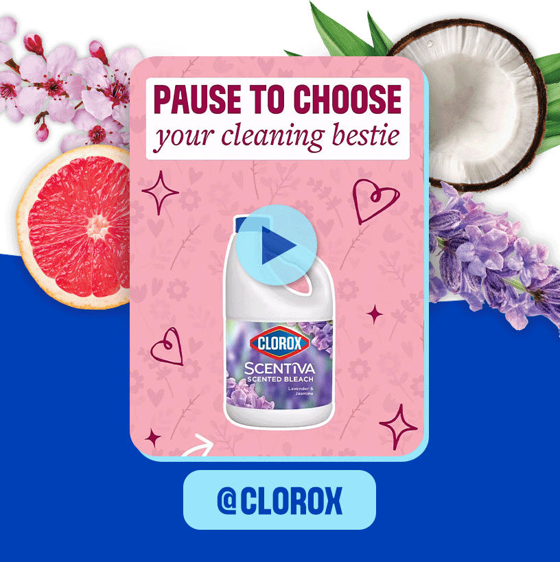 Pause to choose your cleaning bestie @CLOROX