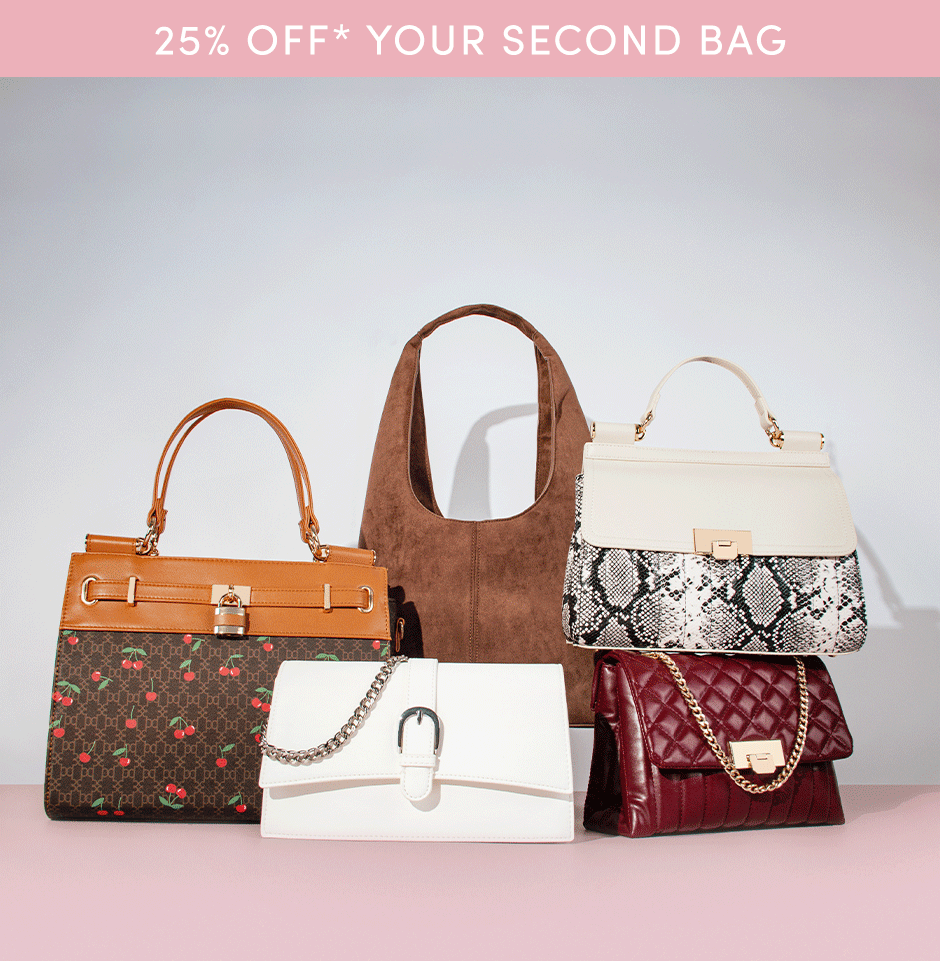25% off your second bag