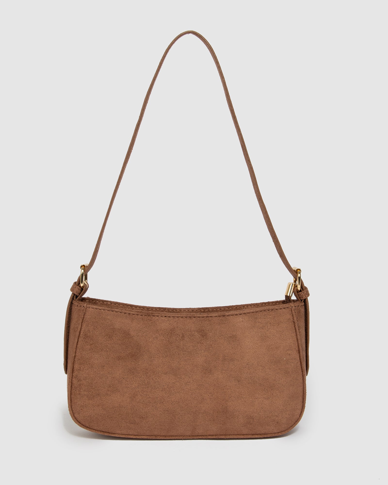 Image of Brown Frankie Buckle Strap Shoulder Bag
