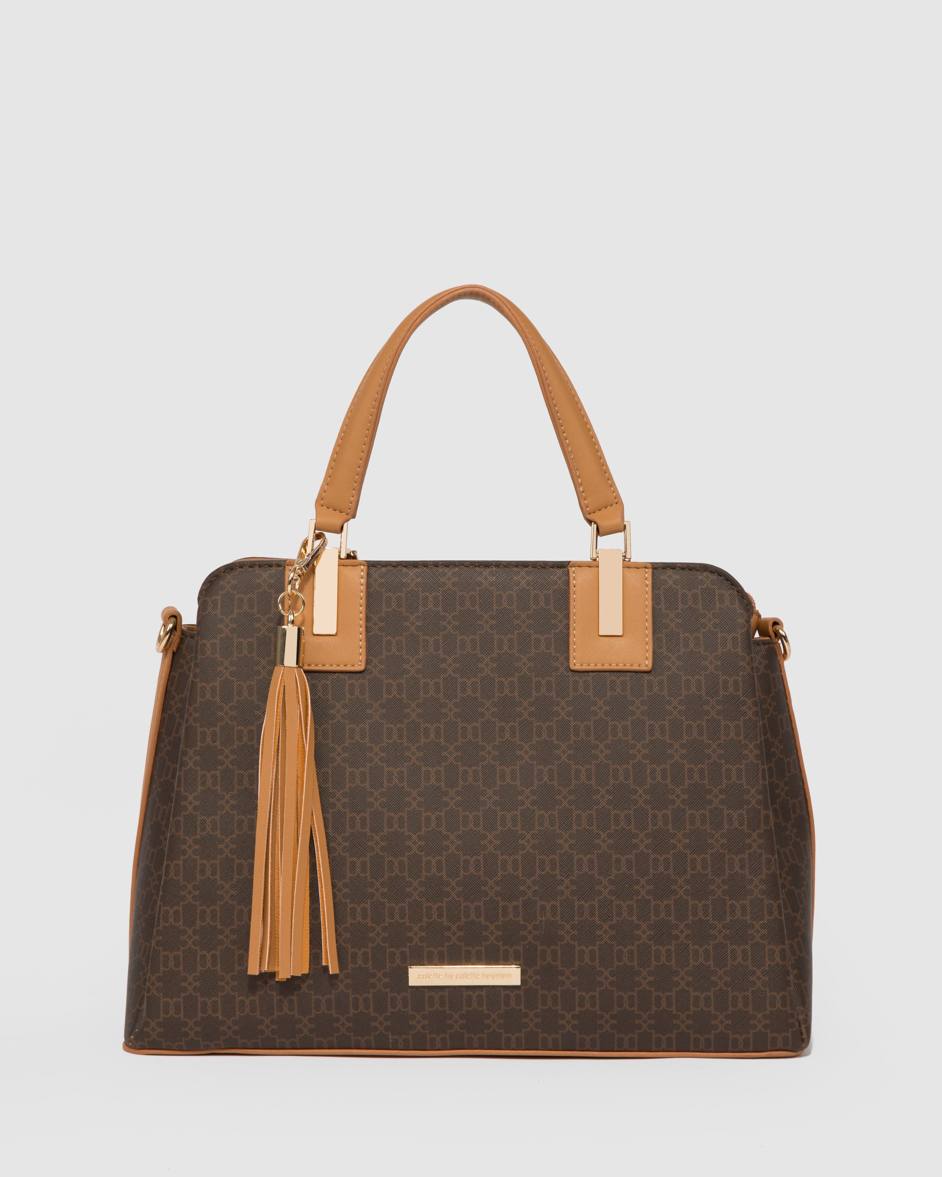 Image of Monogram Toni Tassel Tote Bag