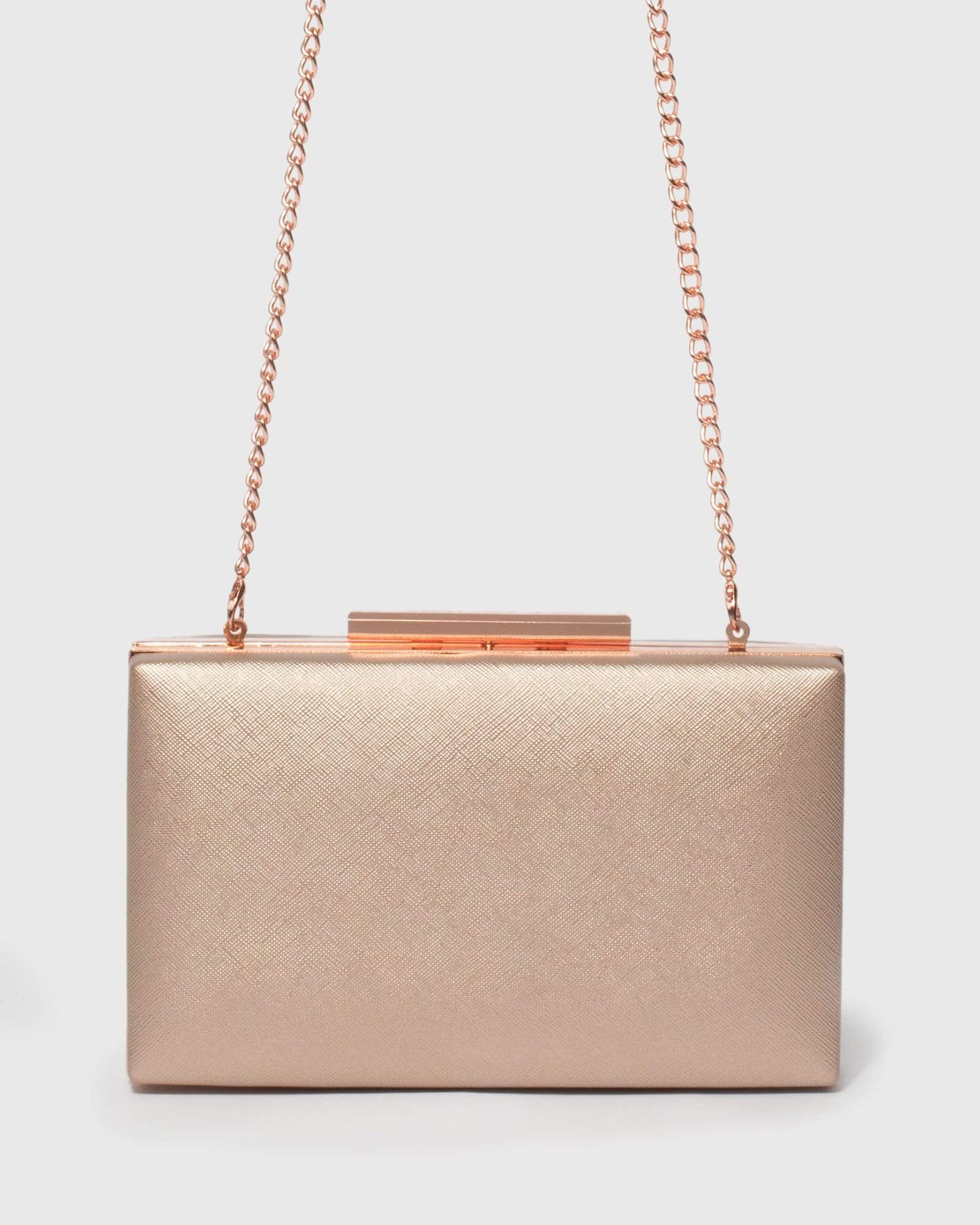 Image of Rose Gold Jaimi Clutch Bag