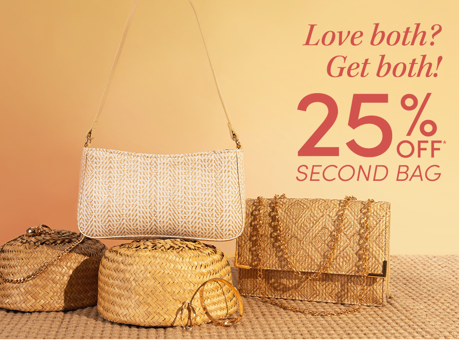 25% off second bag