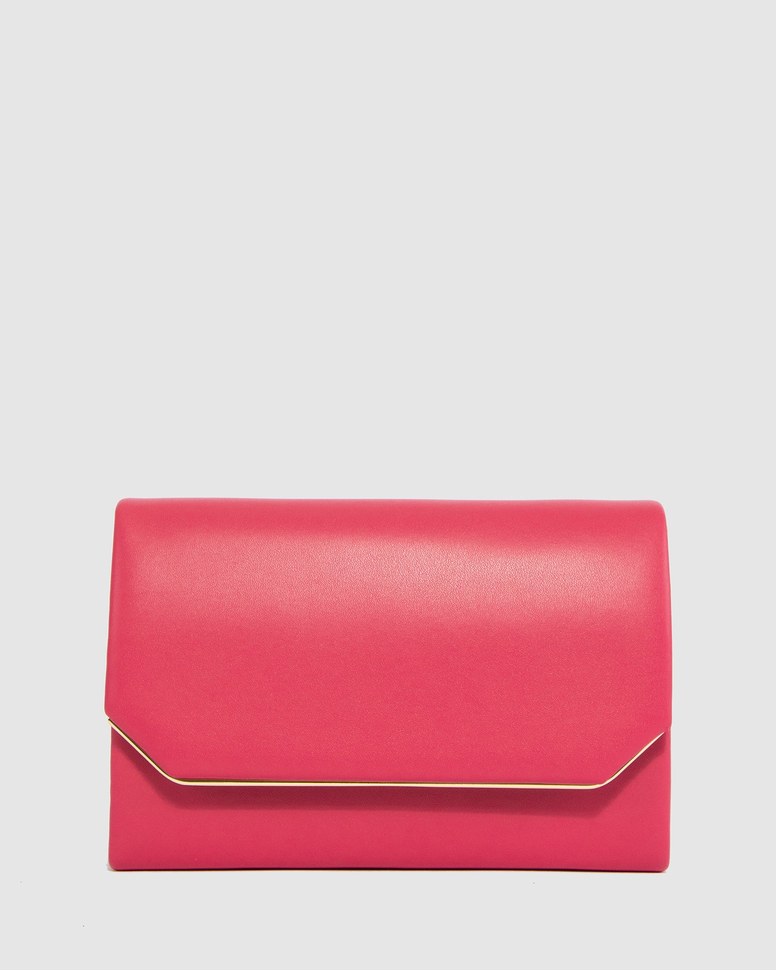 Image of Pink Penny Flap Clutch