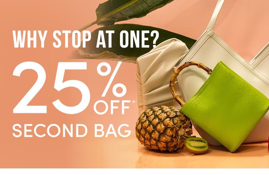 25% off second bag