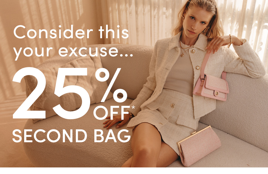 25% off second bag