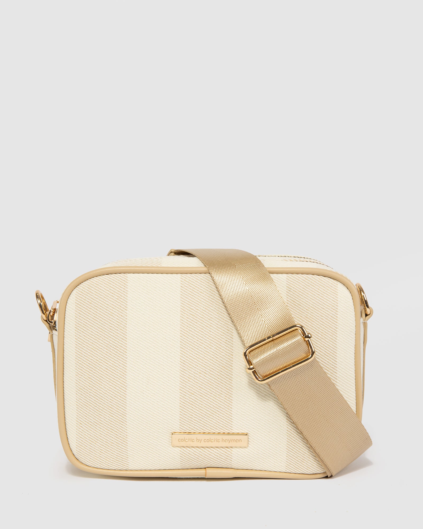 Image of Natural Selina Canvas Crossbody
