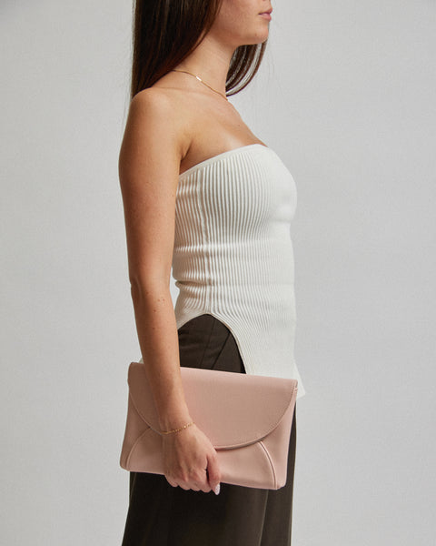 Image of Pink Dalila Envelope Clutch Bag