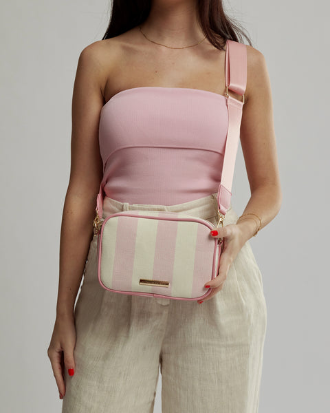 Image of Pink Selina Canvas Crossbody