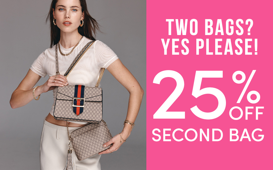 25% off second bag